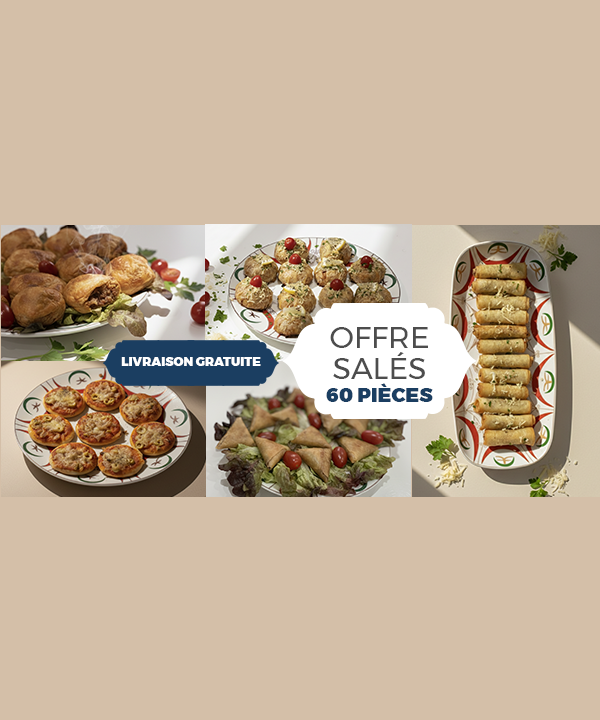 PACK SALÉS (60 pièces prêtes à cuire)
